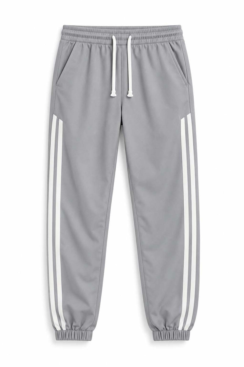Men's Premium Double Side-Striped Cuffed Track pant