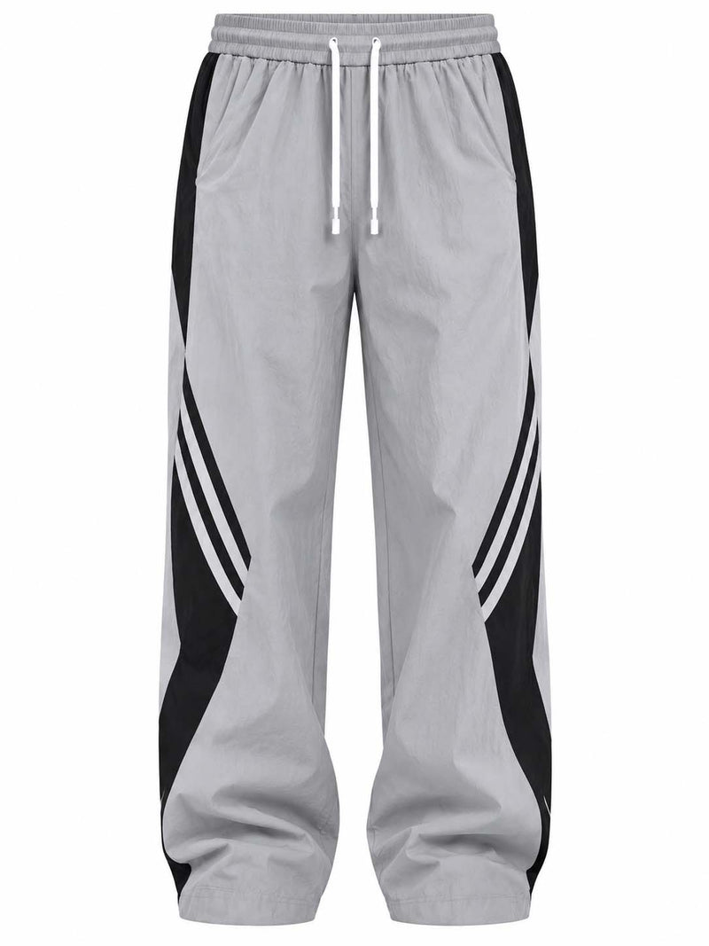 Men's Premium Piping Curved-Panel Track Pants