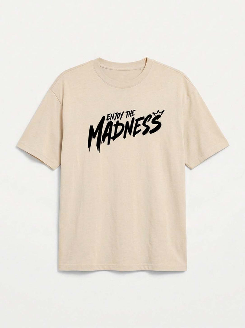 Men's Premium Printed Oversized Fit Round Neck T-Shirt