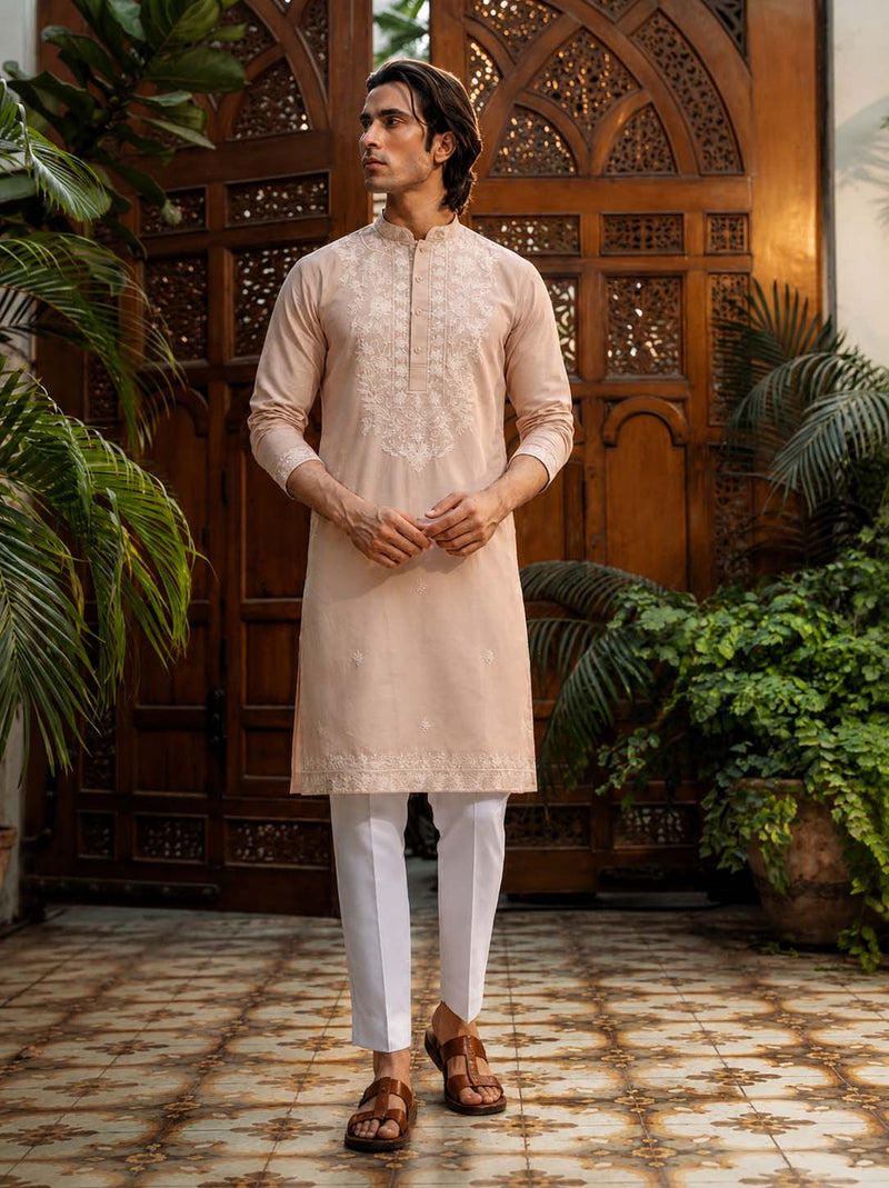 Men's Premium Embroidered Elegant Traditional Wear Kurta
