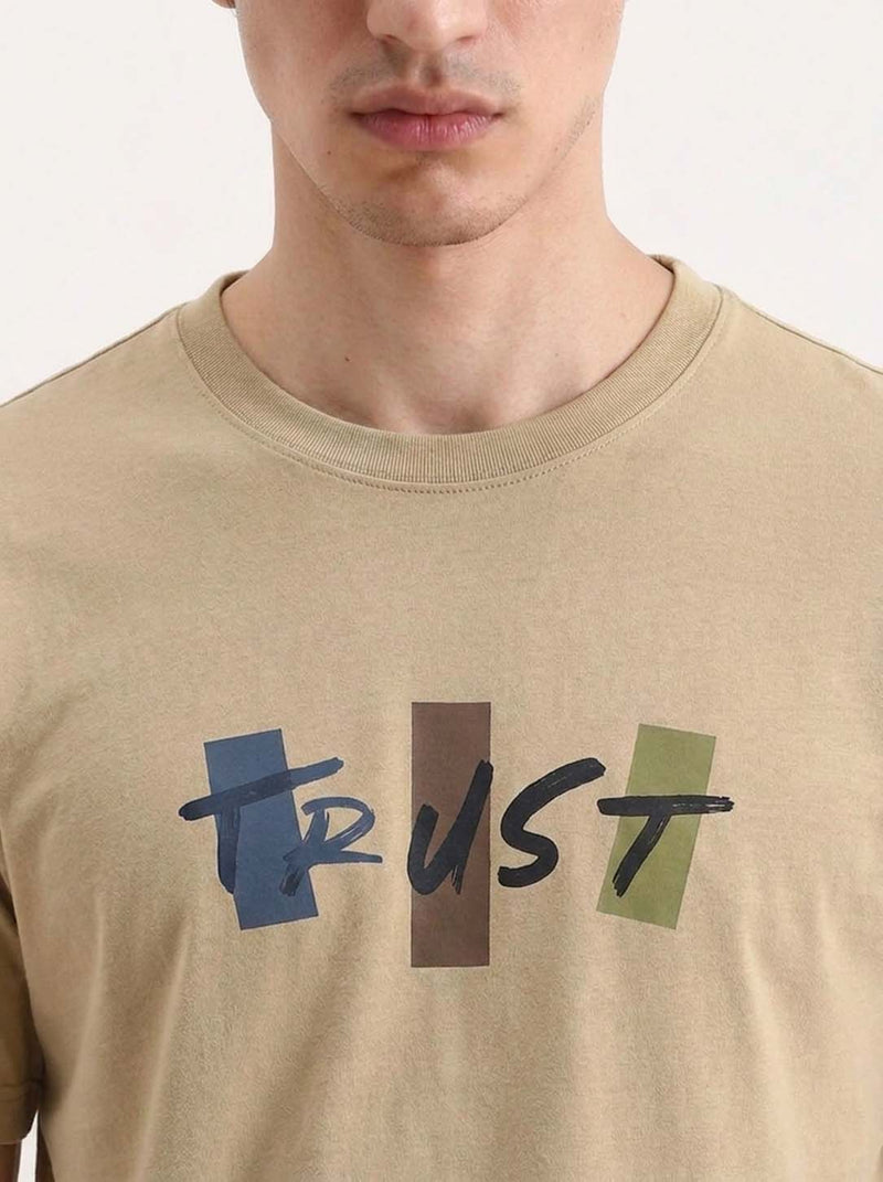 Men's Premium  Graphic Printed Round Neck T-Shirt
