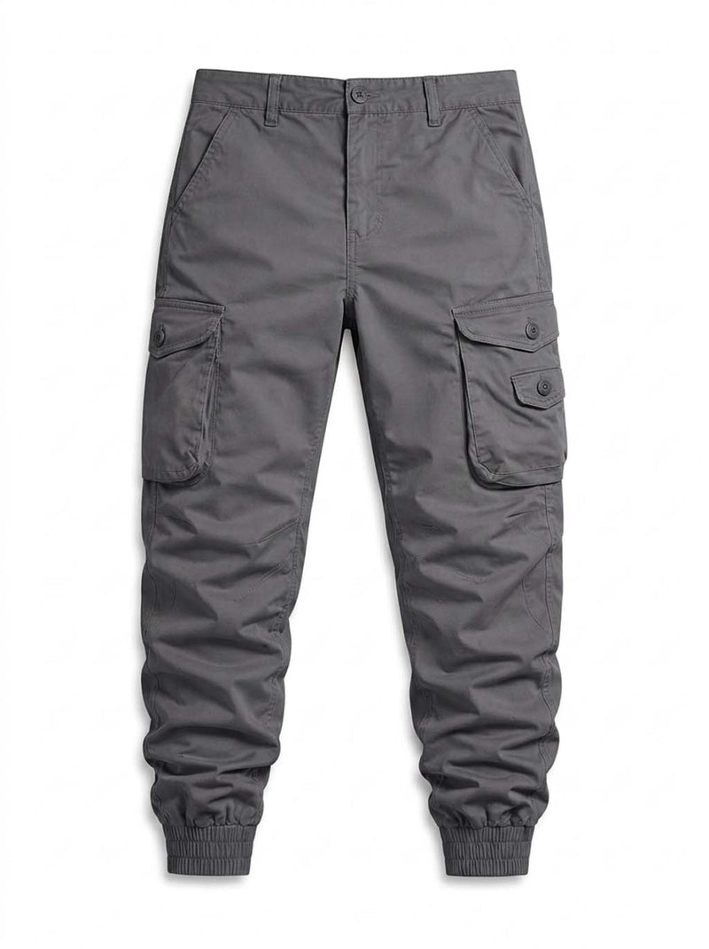Men’s Modern Multi-Pocket Cargo Jogger Pants – Relaxed Fit