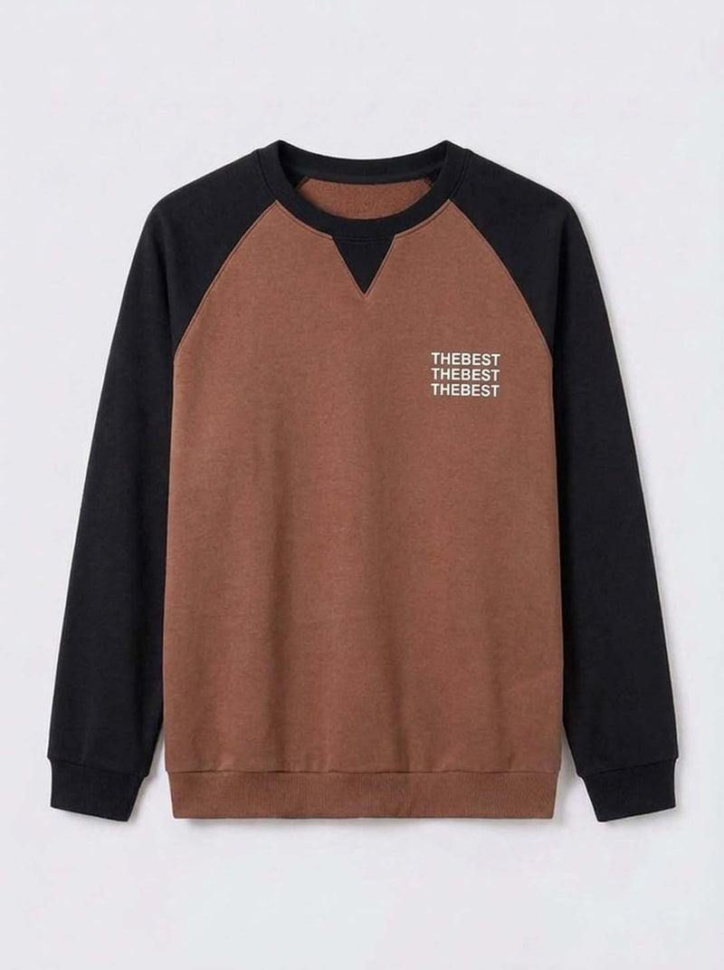 Men's Premium Color block Full Sleeve Round Neck T-shirt