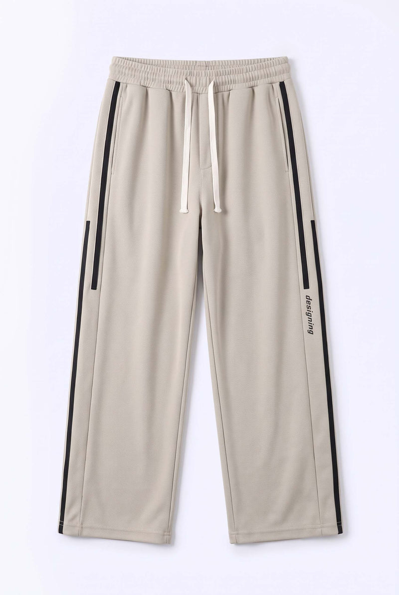 Men's Premium Side-Striped Straight-Leg Track Pants