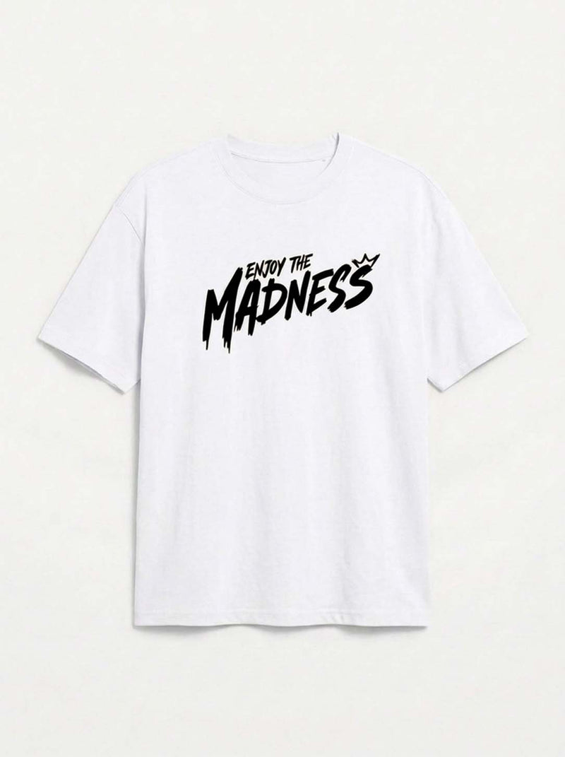 Men's Premium Printed Oversized Fit Round Neck T-Shirt