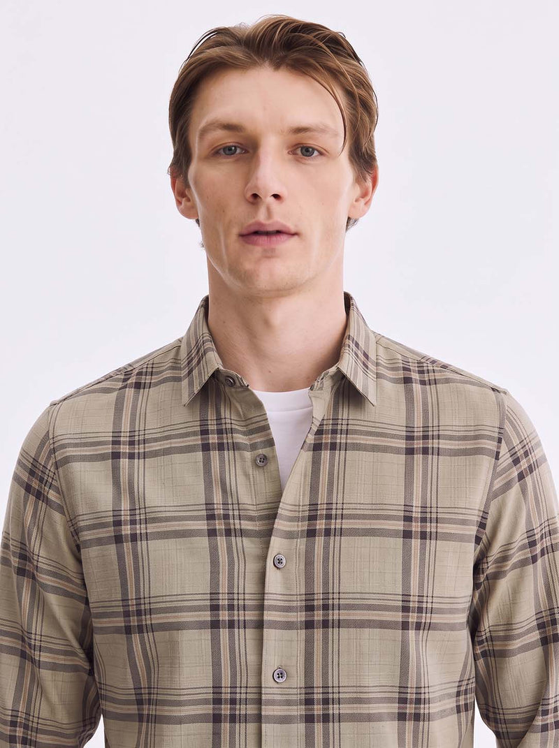Men’s Premium Plaid Checked Casual Shirt
