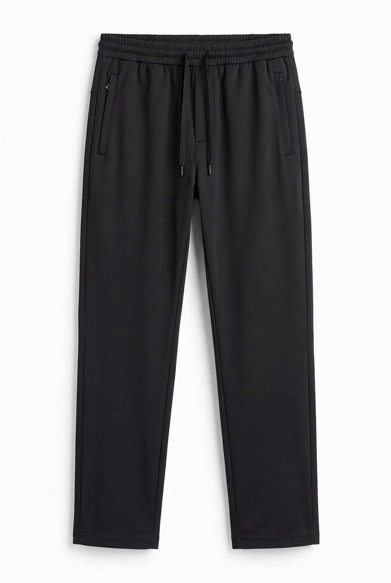 Men’s Premium Zipper-Pocket Elasticated Waist Trousers