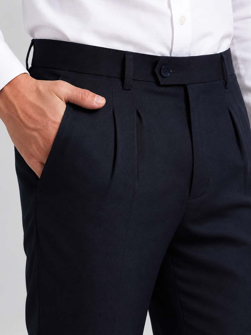 Men’s Premium Formal Elegant Pleated Office Wear Trousers Pants