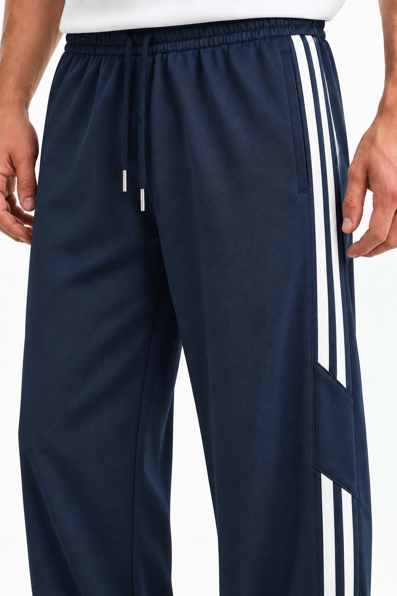 Men's Premium Regular Fit Side-Striped Track Pants