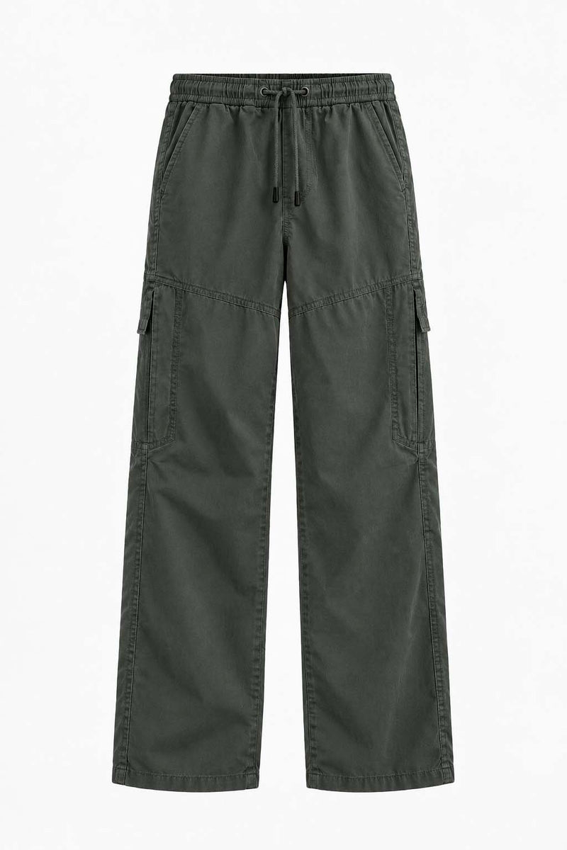 Men's Premium Straight Leg Elastic Waist Cargo