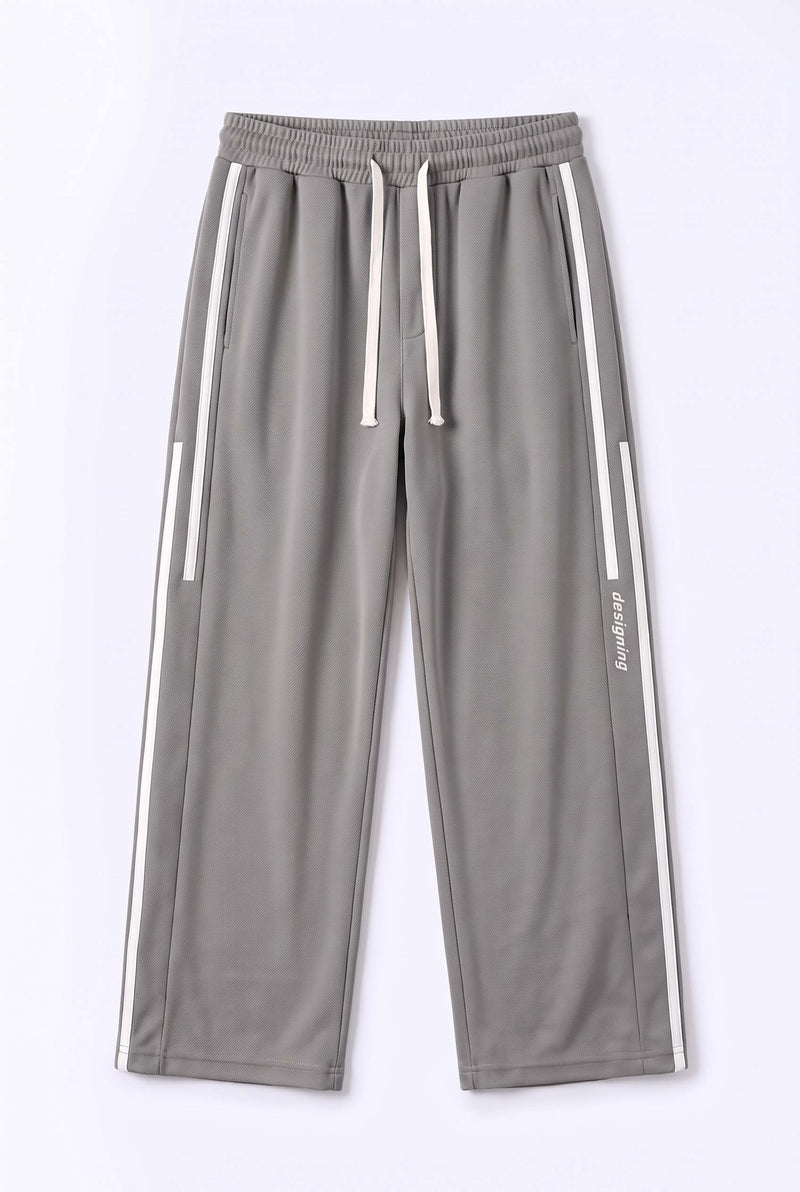 Men's Premium Side-Striped Straight-Leg Track Pants