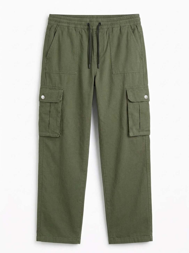 Men’s Premium Relaxed Fit Multi-Pocket Utility Cargo Pants