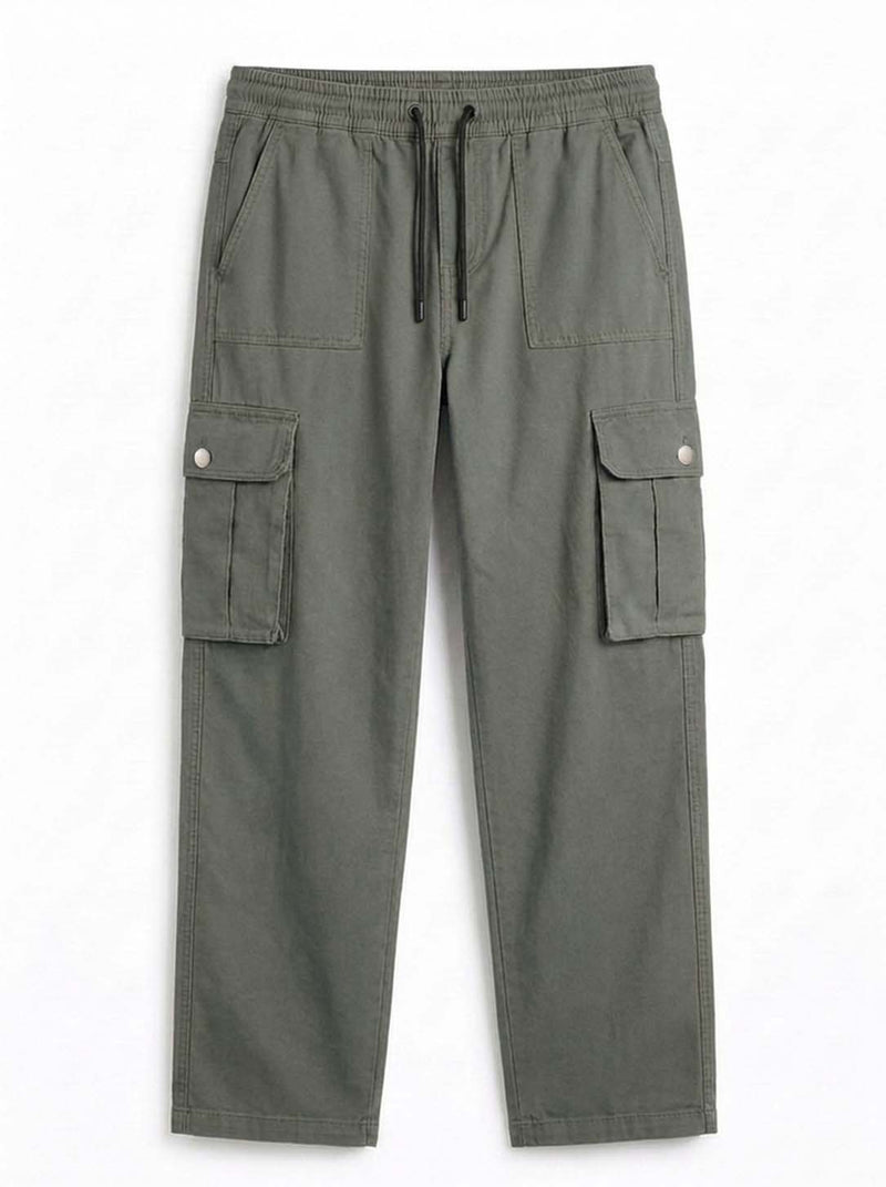 Men’s Premium Relaxed Fit Multi-Pocket Utility Cargo Pants