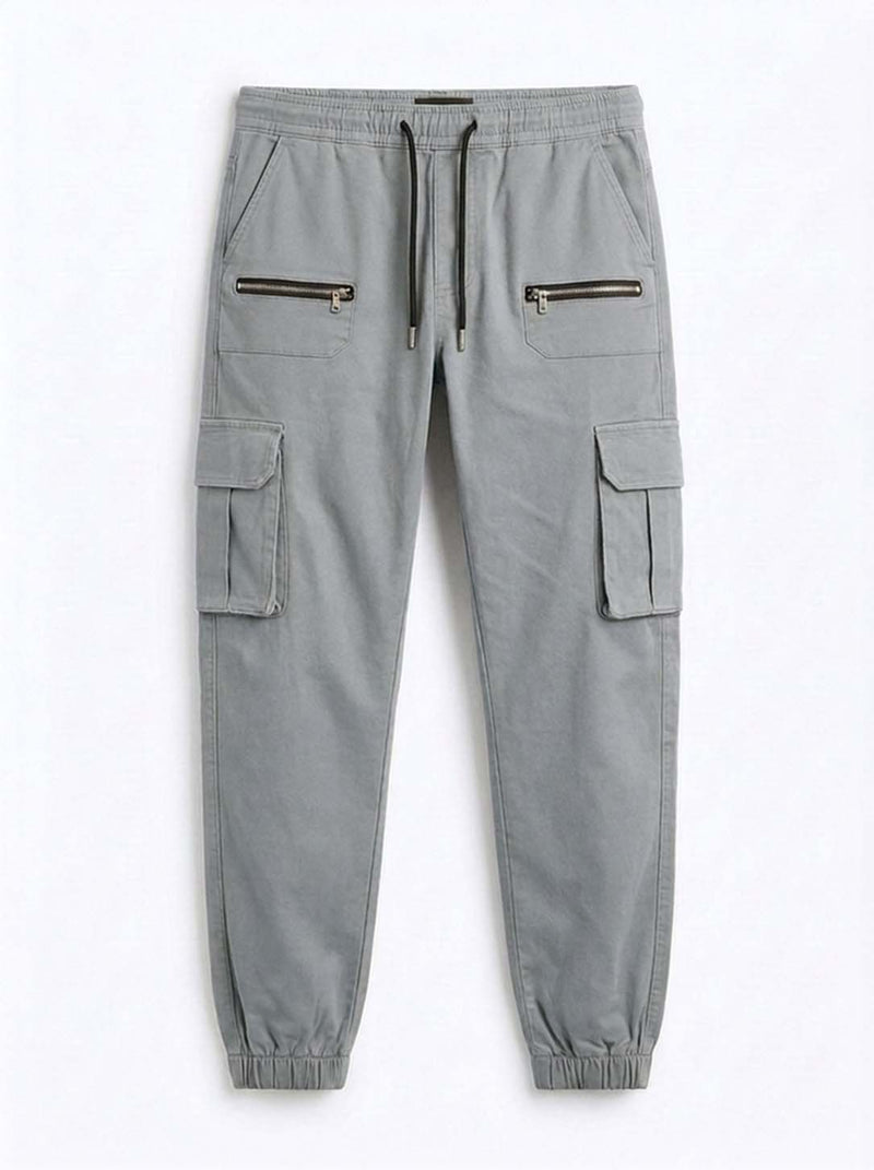 Men's Premium relaxed Fit Zippered Cargo Joggers