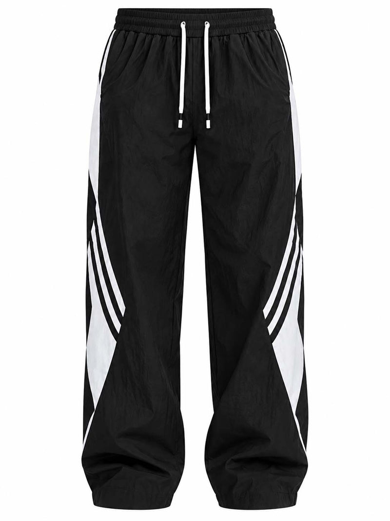 Men's Premium Piping Curved-Panel Track Pants