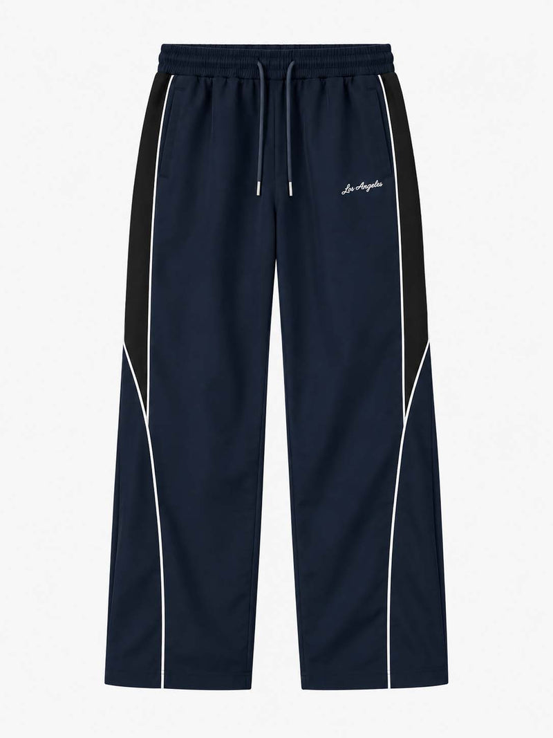 Men's Premium 'Los Angeles' Slogan Piping Track Pants