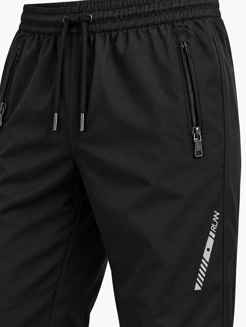 Men's Premium Utility Zipper-Pocket Cuffed Track Pant
