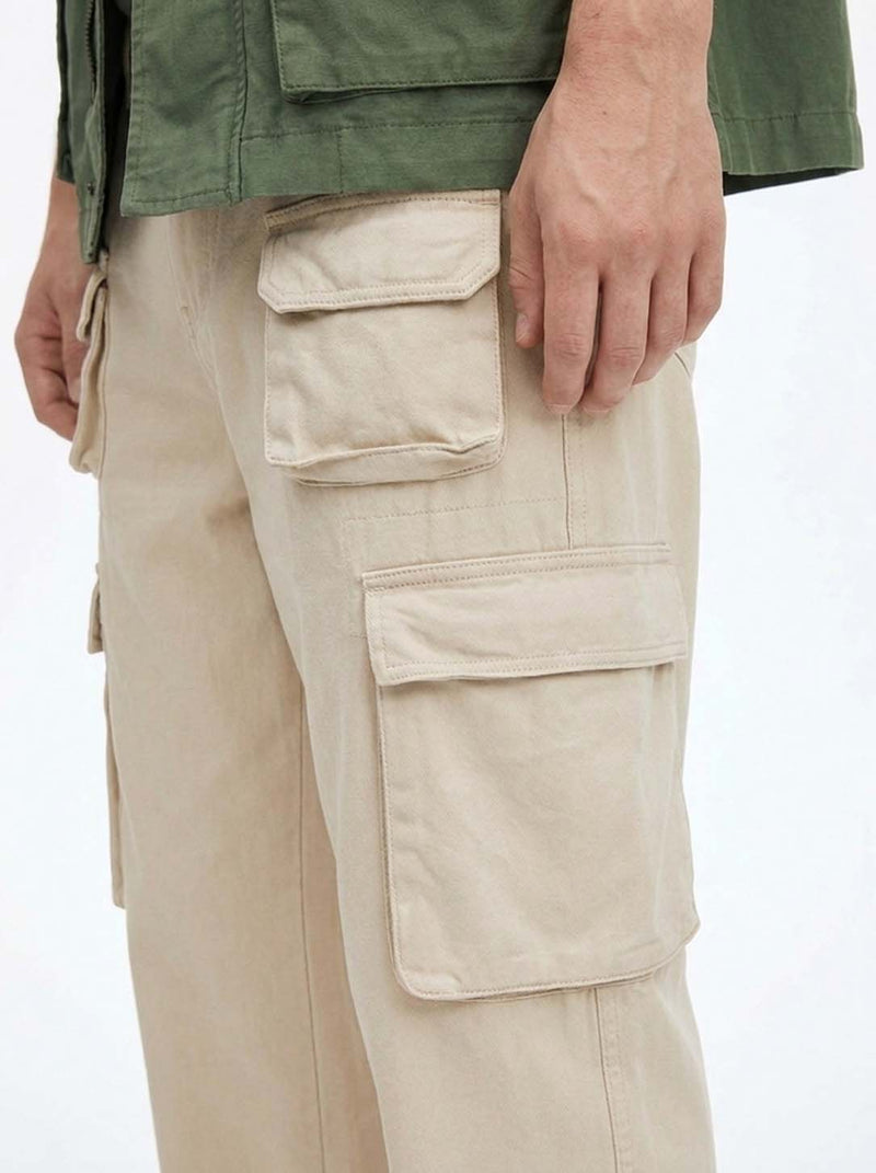 Men's Premium Regular Fit Multi-Pocket Design Cargo Pants