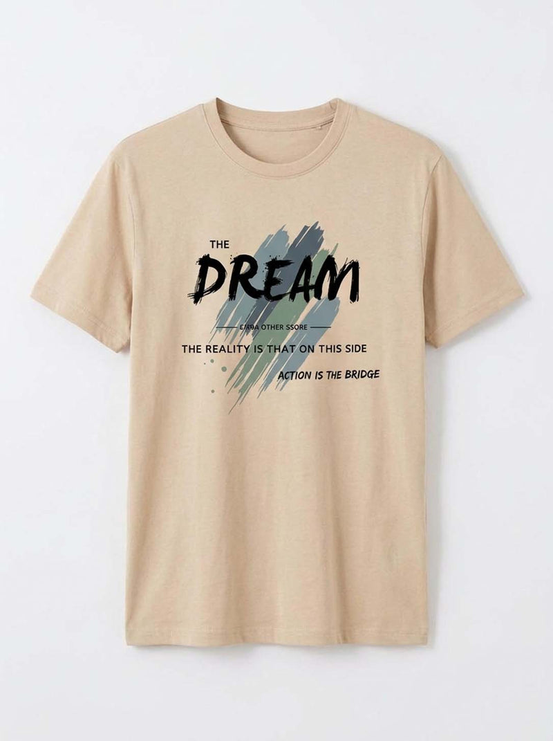 Men's Premium  Graphic Printed Round Neck T-Shirt