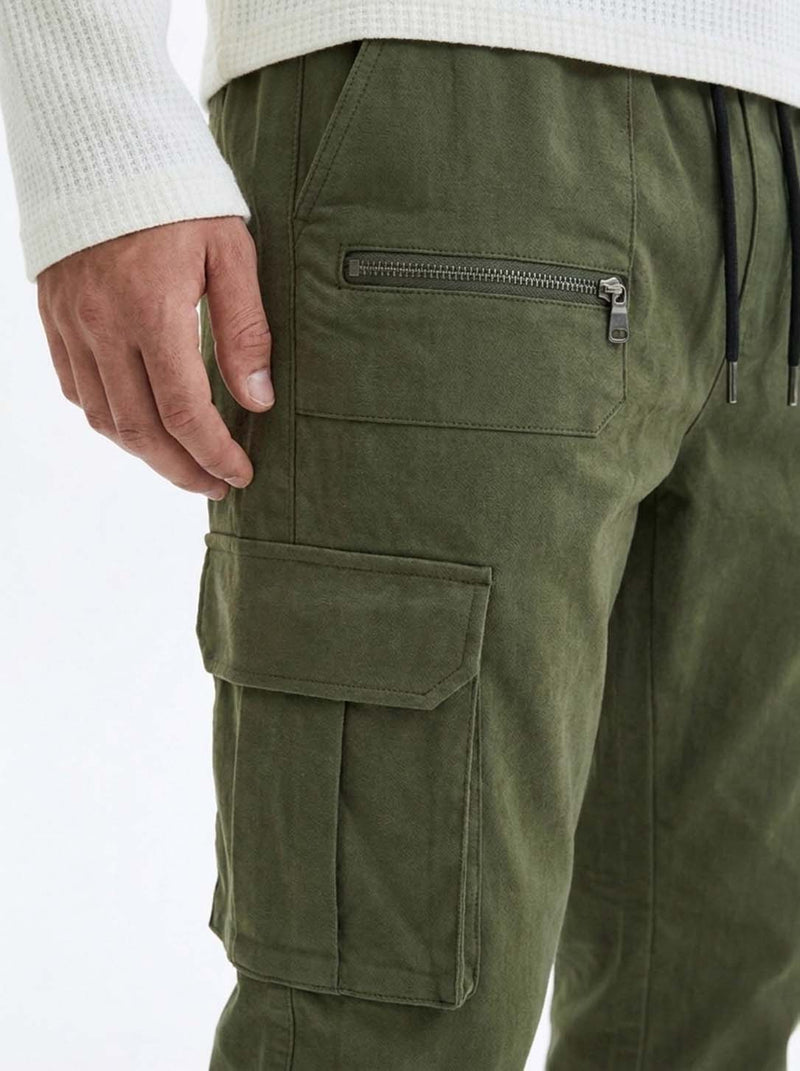 Men's Premium relaxed Fit Zippered Cargo Joggers