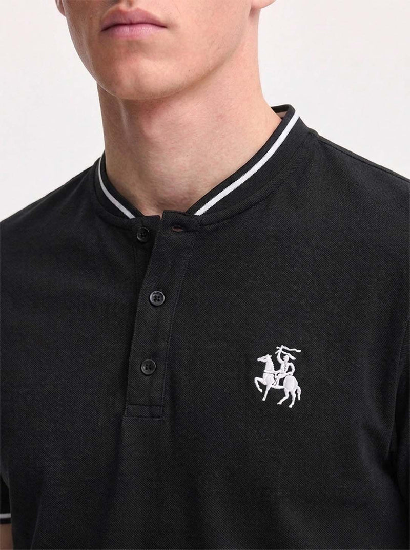 Men’s Premium Mandarin Collar Polo T-Shirt