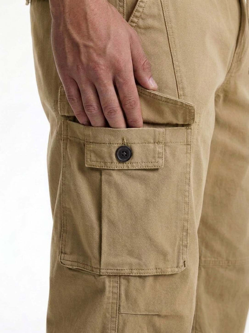 Men's Premium Regular Fit with Multiple Utility Pockets Cargo Pants