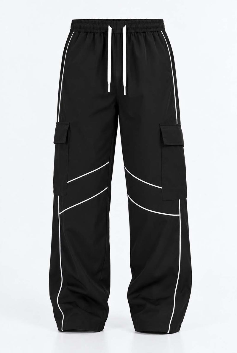 Men's Premium Piping Flap-Pocket Track pant