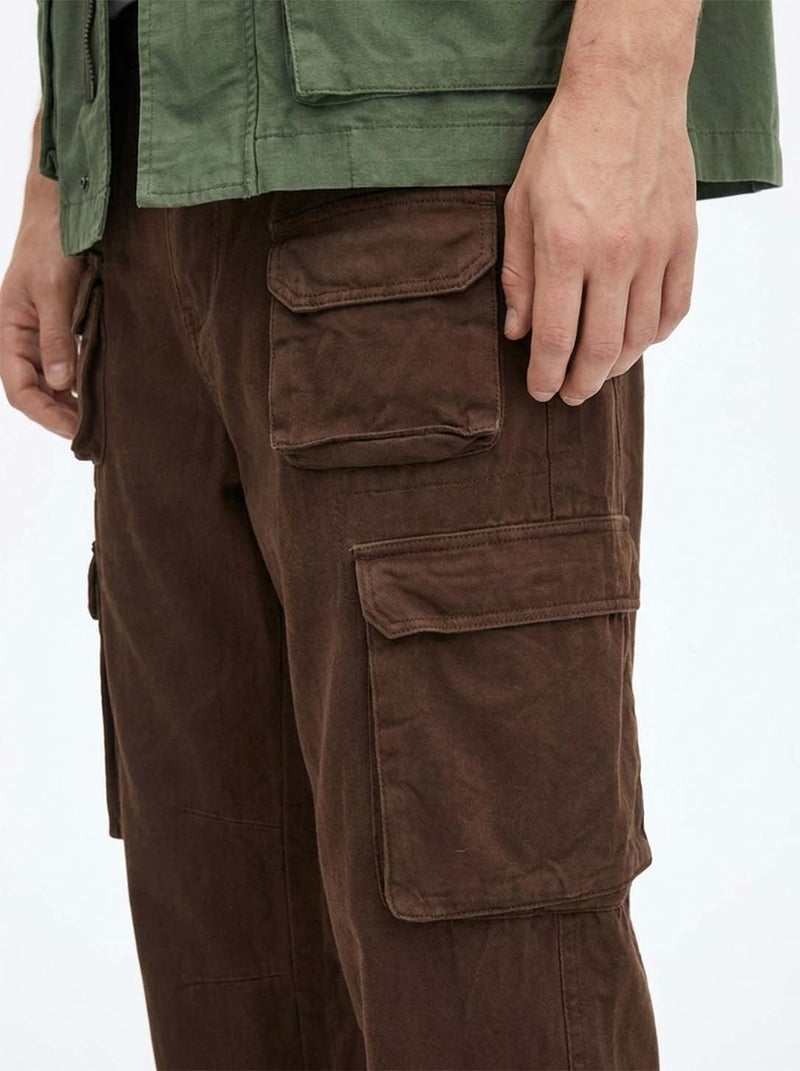 Men's Premium Regular Fit Multi-Pocket Design Cargo Pants