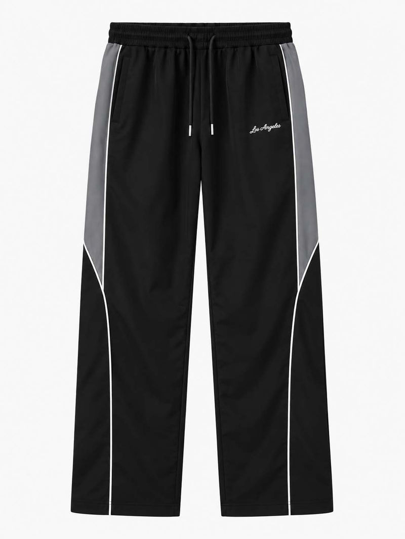 Men's Premium 'Los Angeles' Slogan Piping Track Pants
