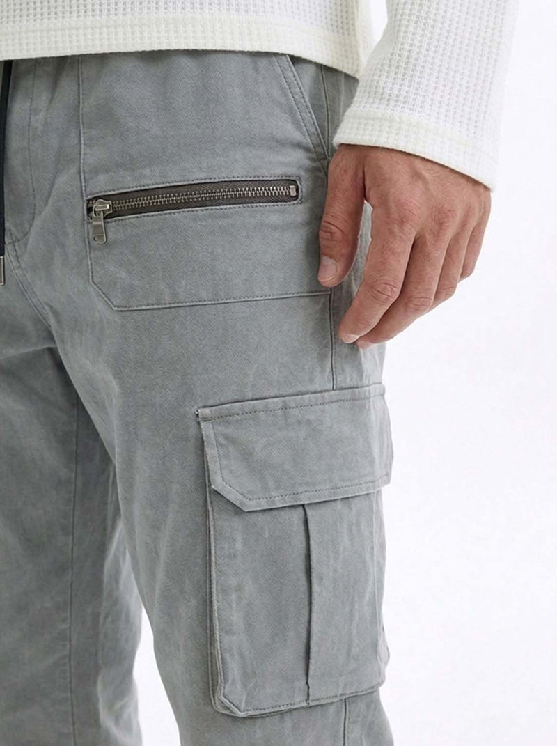 Men's Premium relaxed Fit Zippered Cargo Joggers