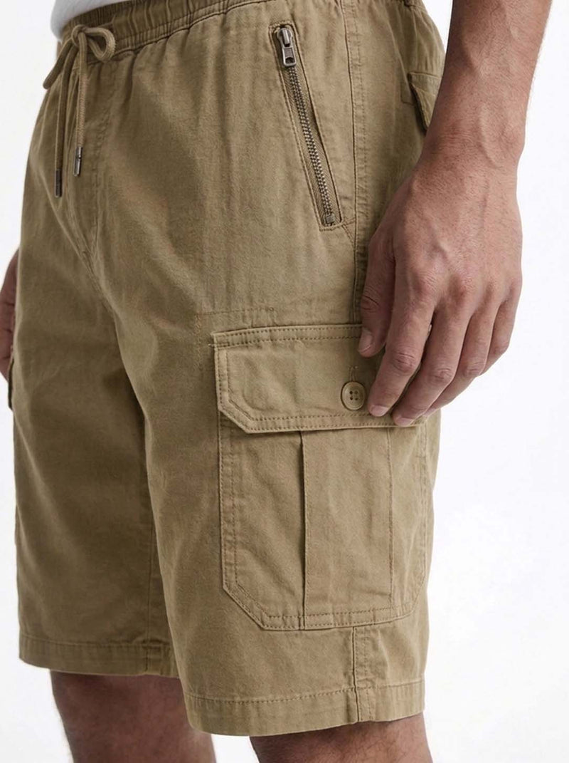 Men's Premium Drawstring Elasticated Solid Regular Fit Shorts