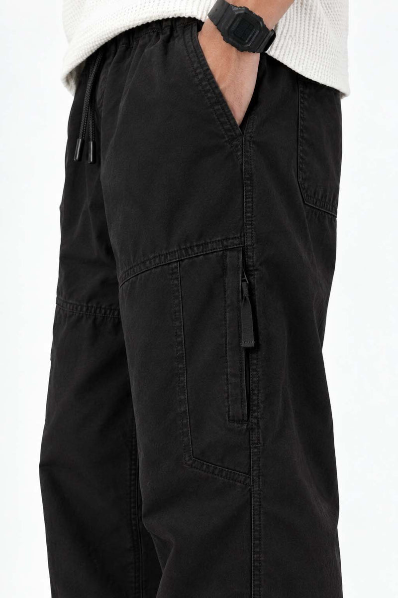 Men's Premium Straight Leg Elastic Waist Cargo