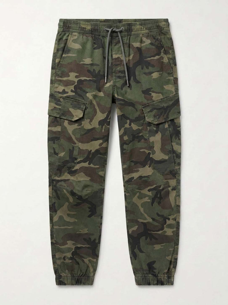 Men’s Premium Camouflage Cargo Jogger Pants – Relaxed Fit