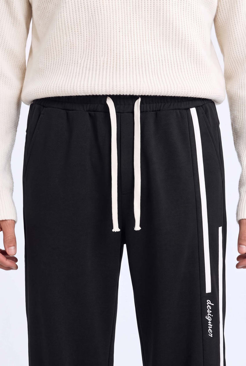 Men's Premium Side-Striped Straight-Leg Track Pants