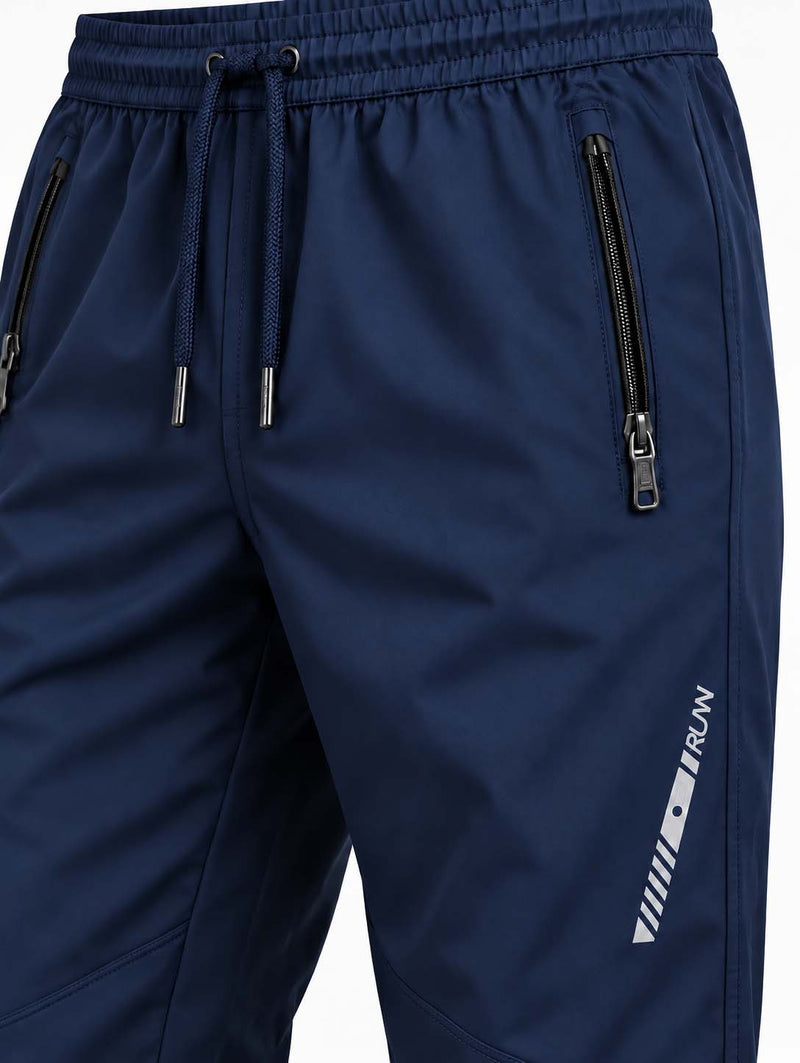 Men's Premium Utility Zipper-Pocket Cuffed Track Pant