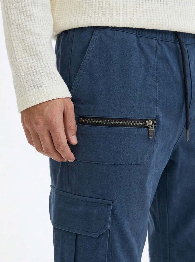 Men's Premium relaxed Fit Zippered Cargo Joggers