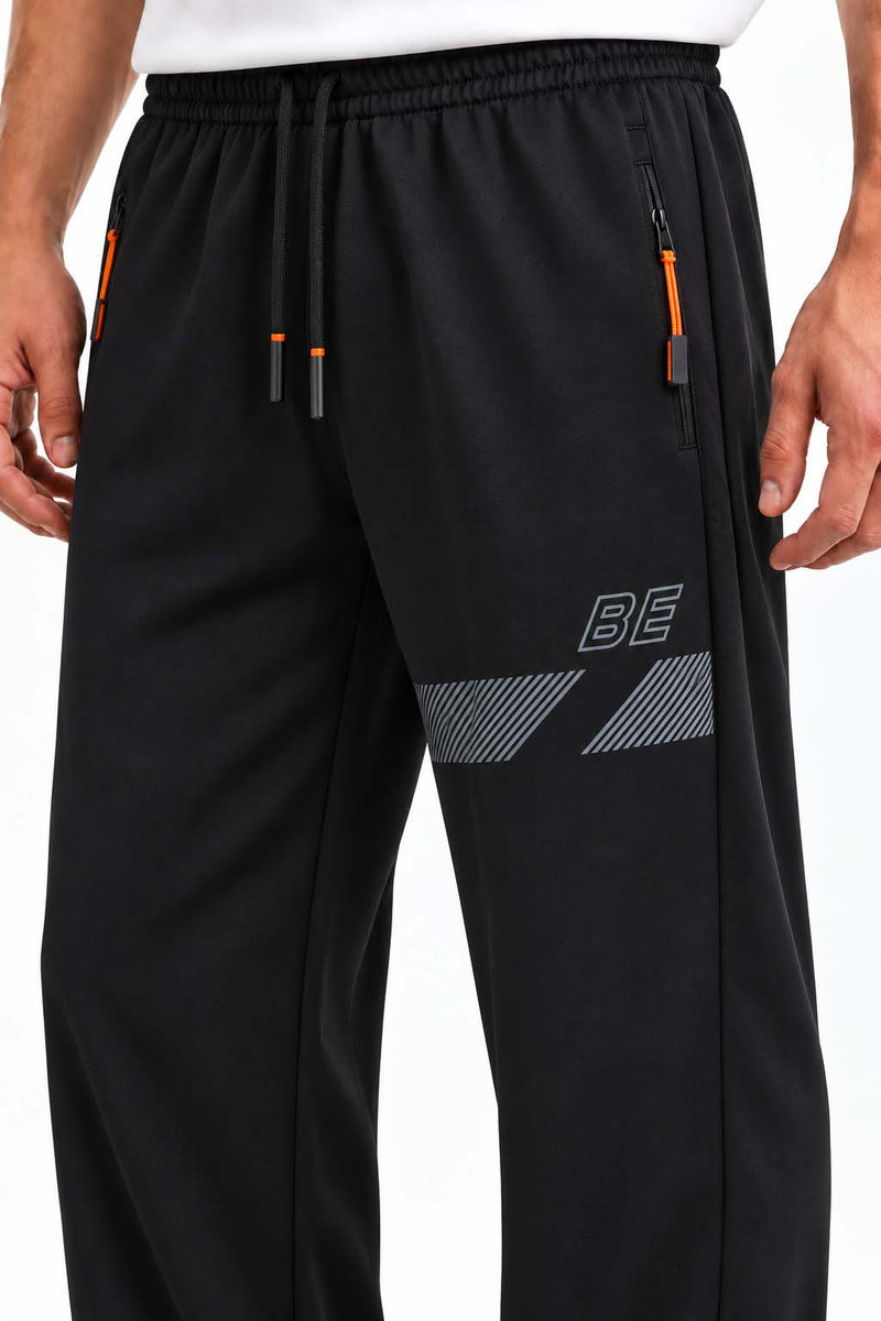 Men's Premium Graphic Printed Zipper-Pocket Track Pant