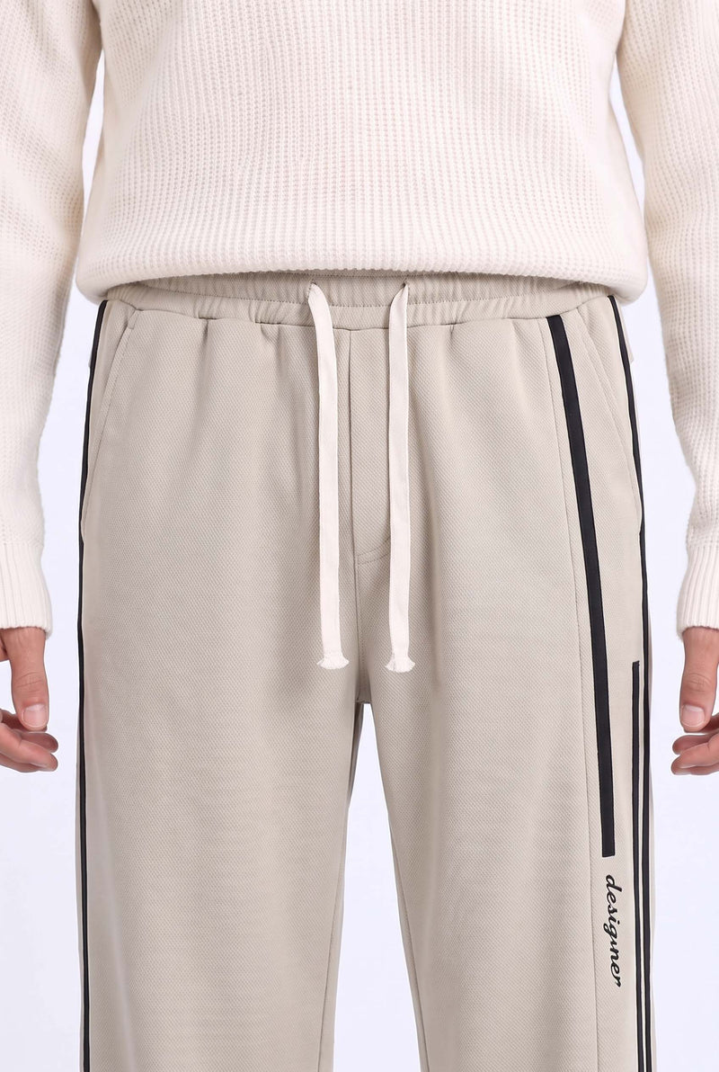 Men's Premium Side-Striped Straight-Leg Track Pants