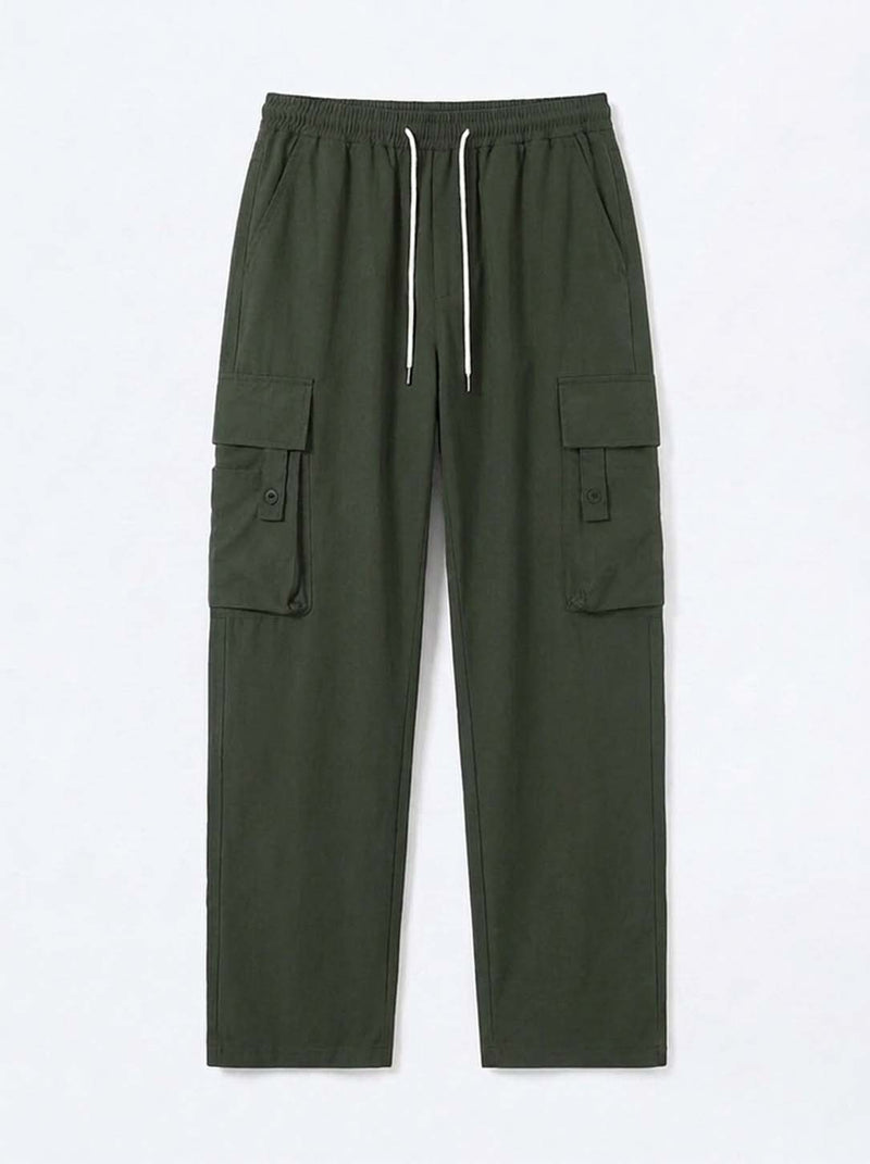 Men’s Premium Relaxed Fit Multi-Pocket Cargo Pants