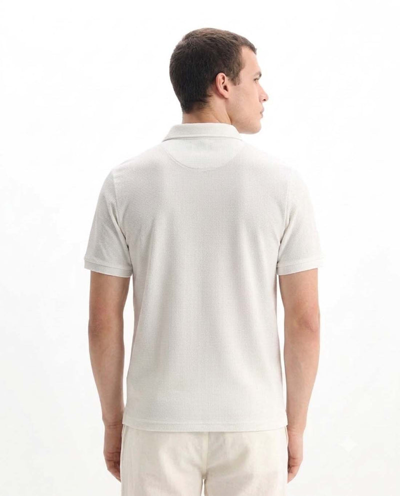 Men’s Premium Textured Half-Zip T-Shirt with Chest Pocket