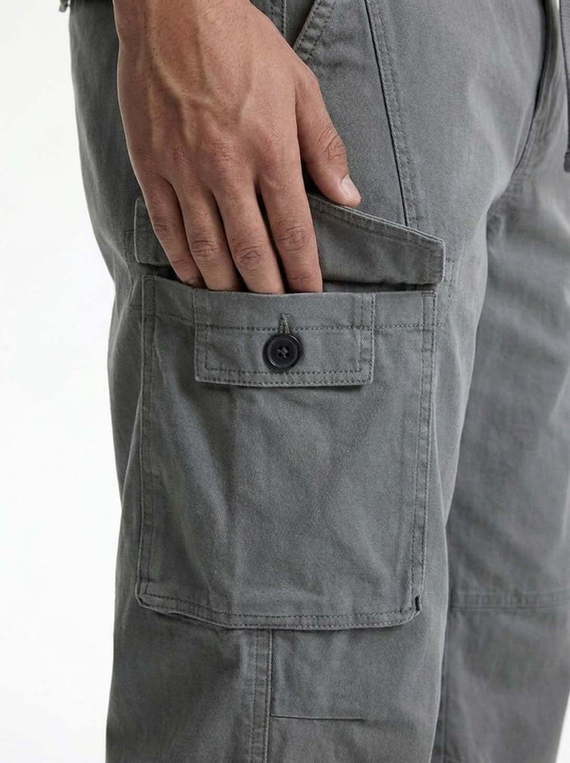 Men's Premium Regular Fit with Multiple Utility Pockets Cargo Pants