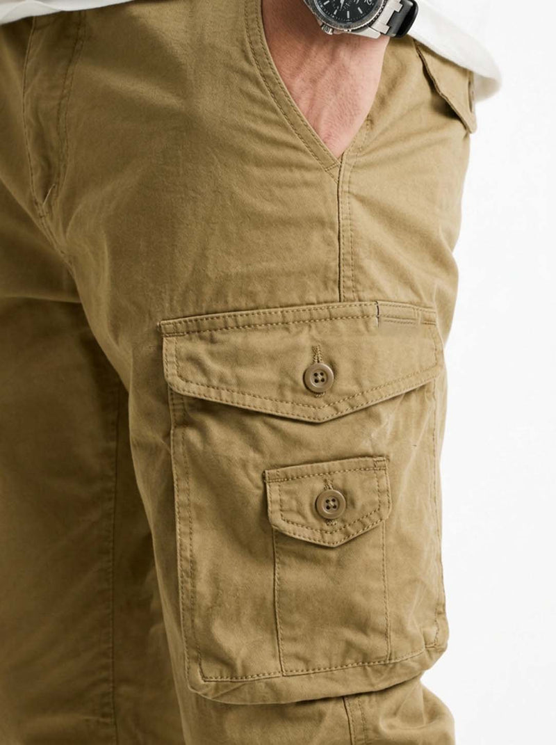 Men’s Modern Multi-Pocket Cargo Jogger Pants – Relaxed Fit