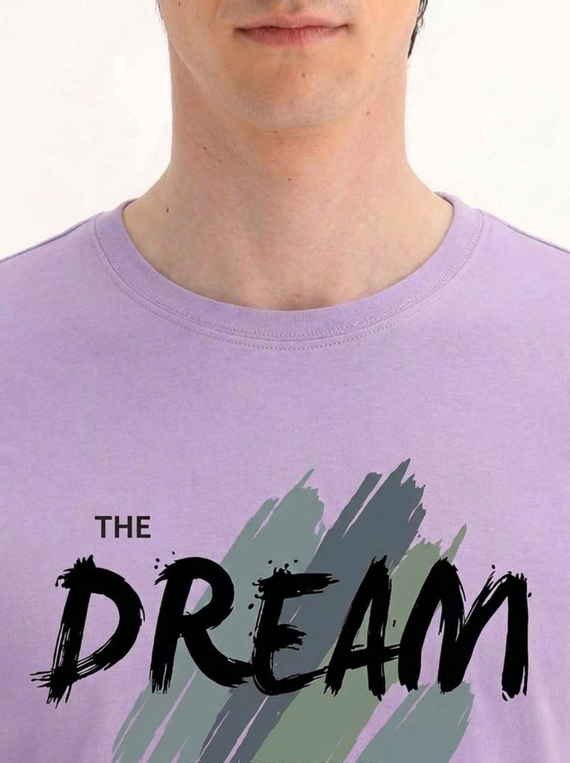 Men's Premium  Graphic Printed Round Neck T-Shirt