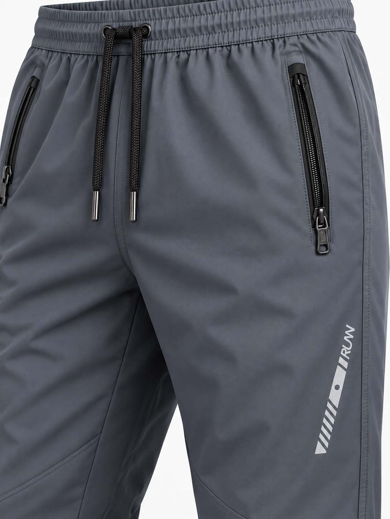 Men's Premium Utility Zipper-Pocket Cuffed Track Pant
