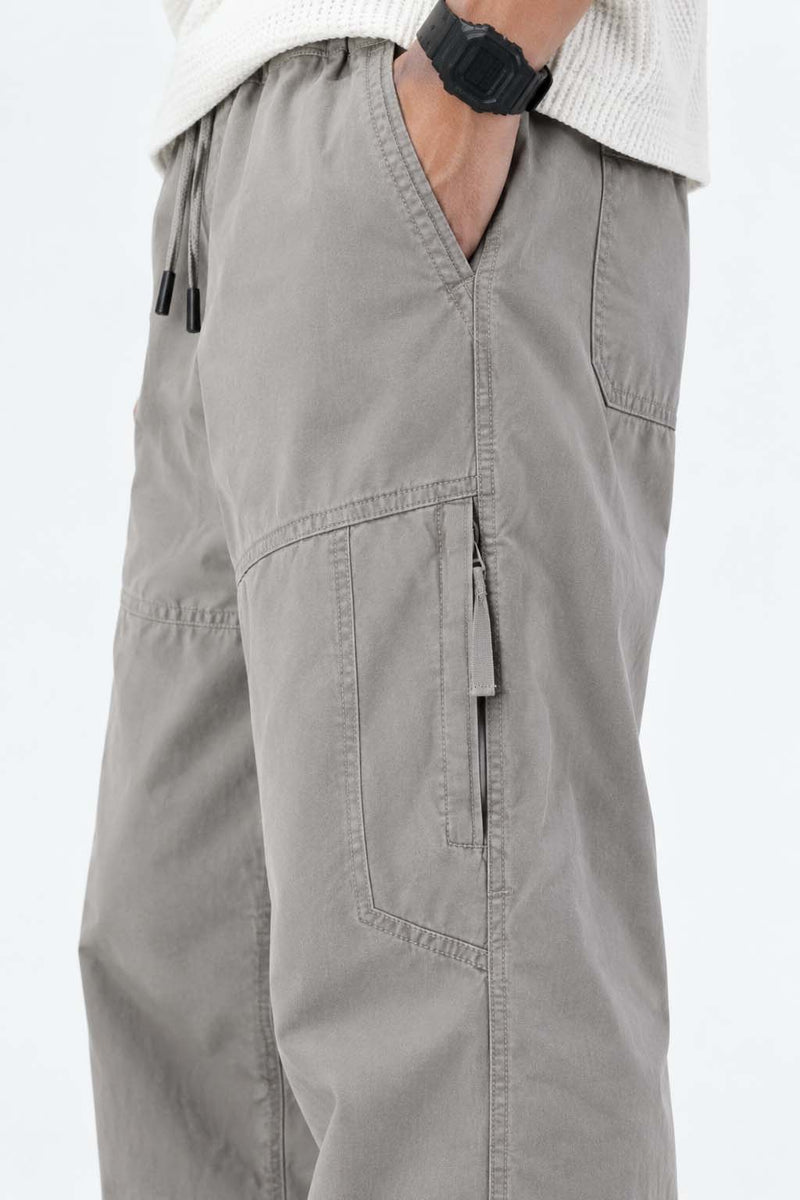 Men's Premium Straight Leg Elastic Waist Cargo