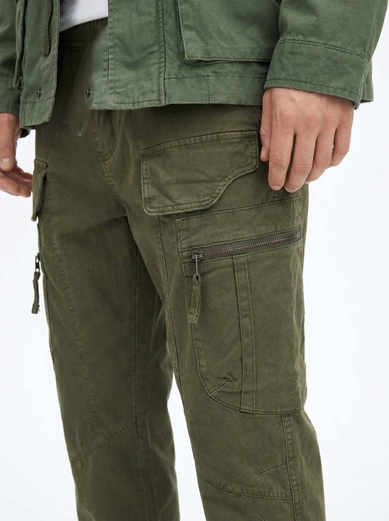 Men's Premium Slim Fit Multi-Pocket Cargo