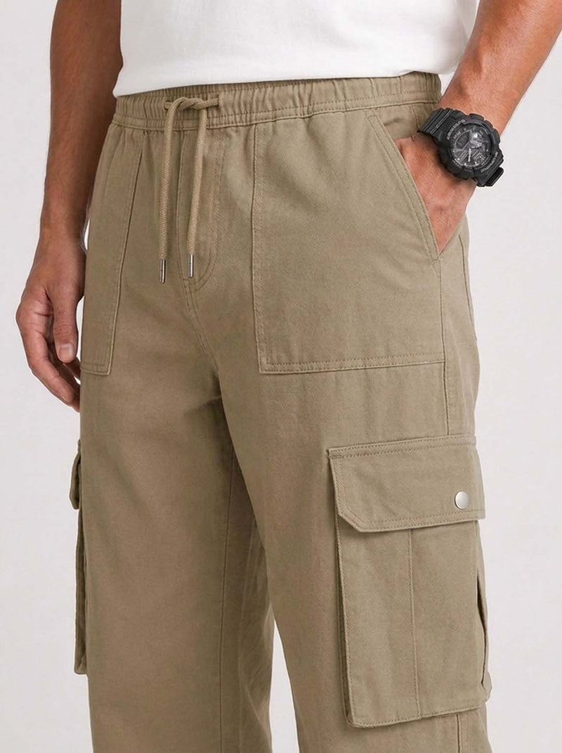 Men’s Premium Relaxed Fit Multi-Pocket Utility Cargo Pants