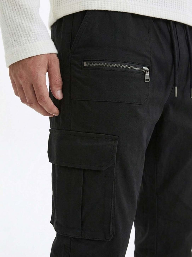 Men's Premium relaxed Fit Zippered Cargo Joggers