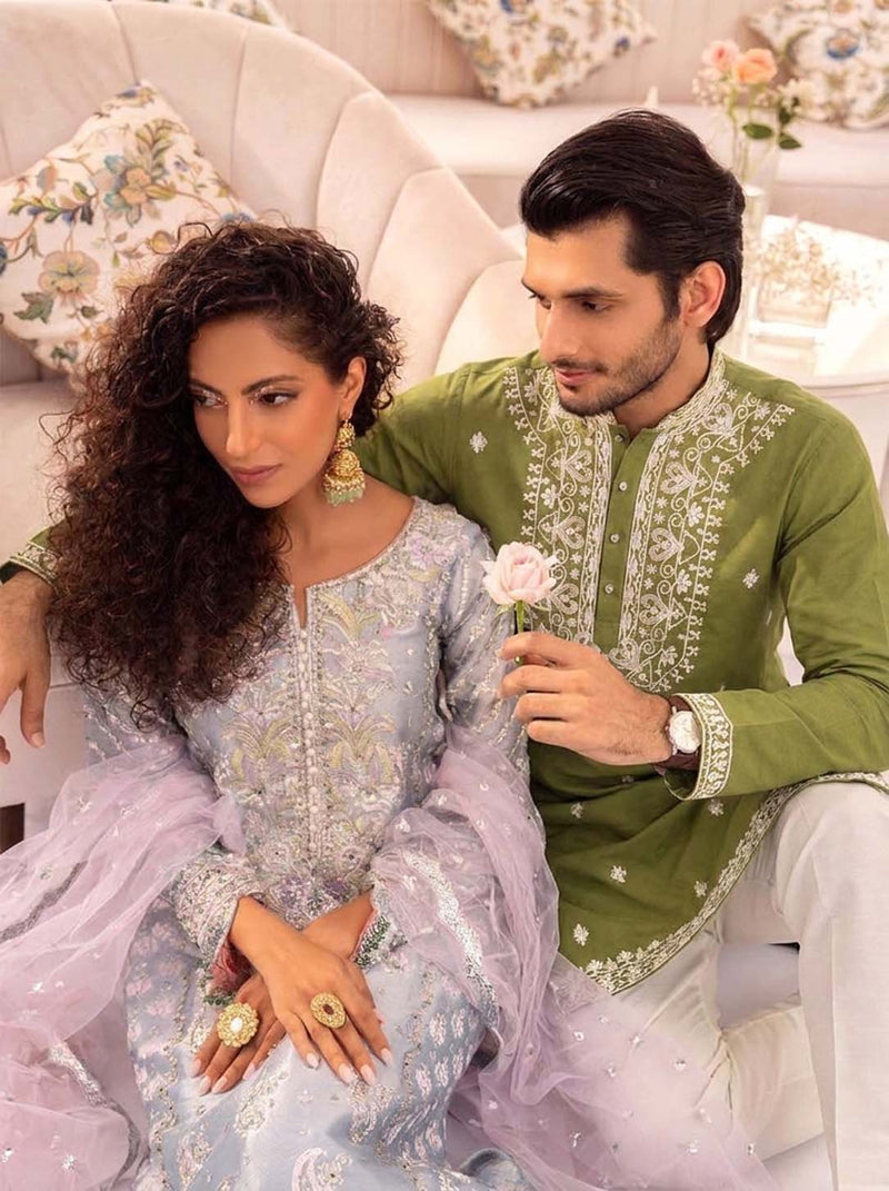 Men's Premium Embroidered Kurta – Elegant Festive Wear