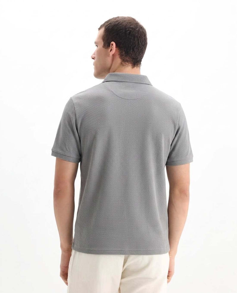 Men’s Premium Textured Half-Zip T-Shirt with Chest Pocket